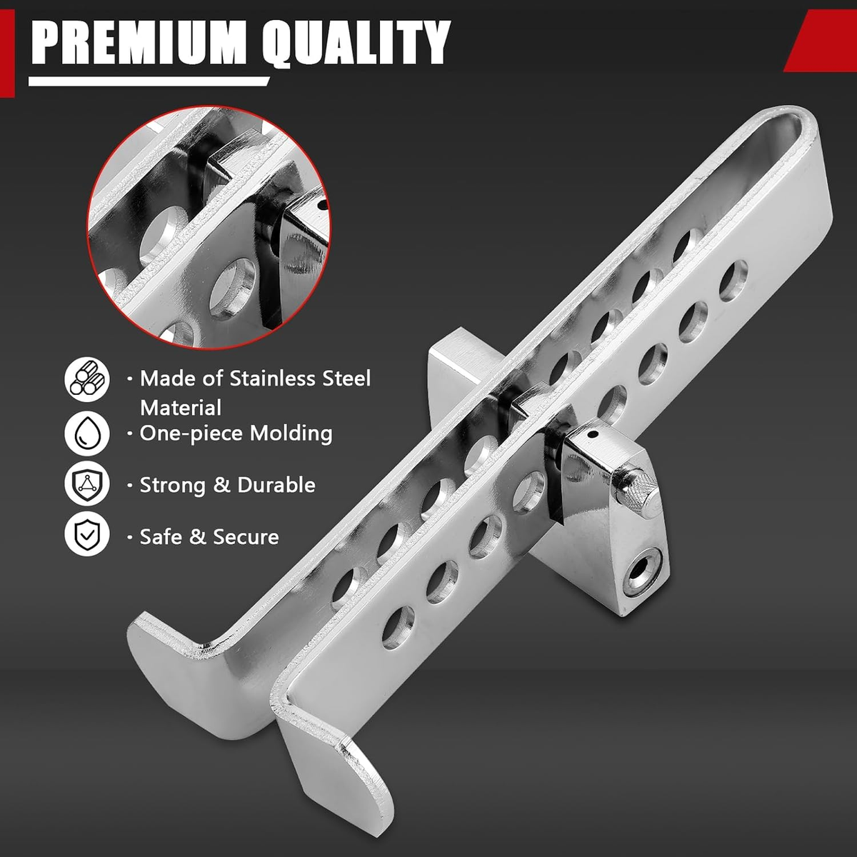 Anti-Theft Car Brake Pedal Lock,Portable Pedal Lock